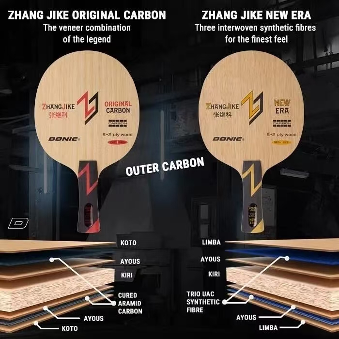 DONIC Zhang Jike New Era VS Original Carbon - Reviews and Comparison | PPongsuper DONIC Zhang Jike New Era VS Original Carbon
