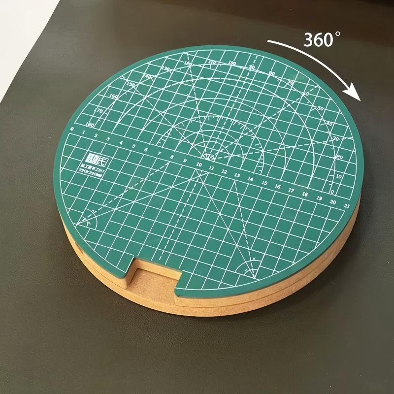 360° Rotating Table Tennis Rubber Cutting Board Set