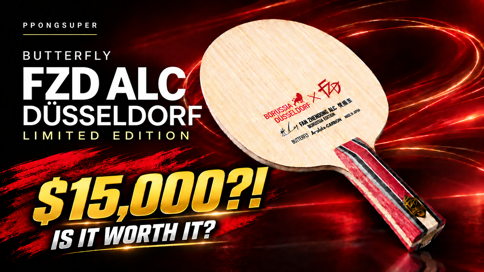 Butterfly Fan Zhendong ALC Borussia Düsseldorf Limited Edition Review