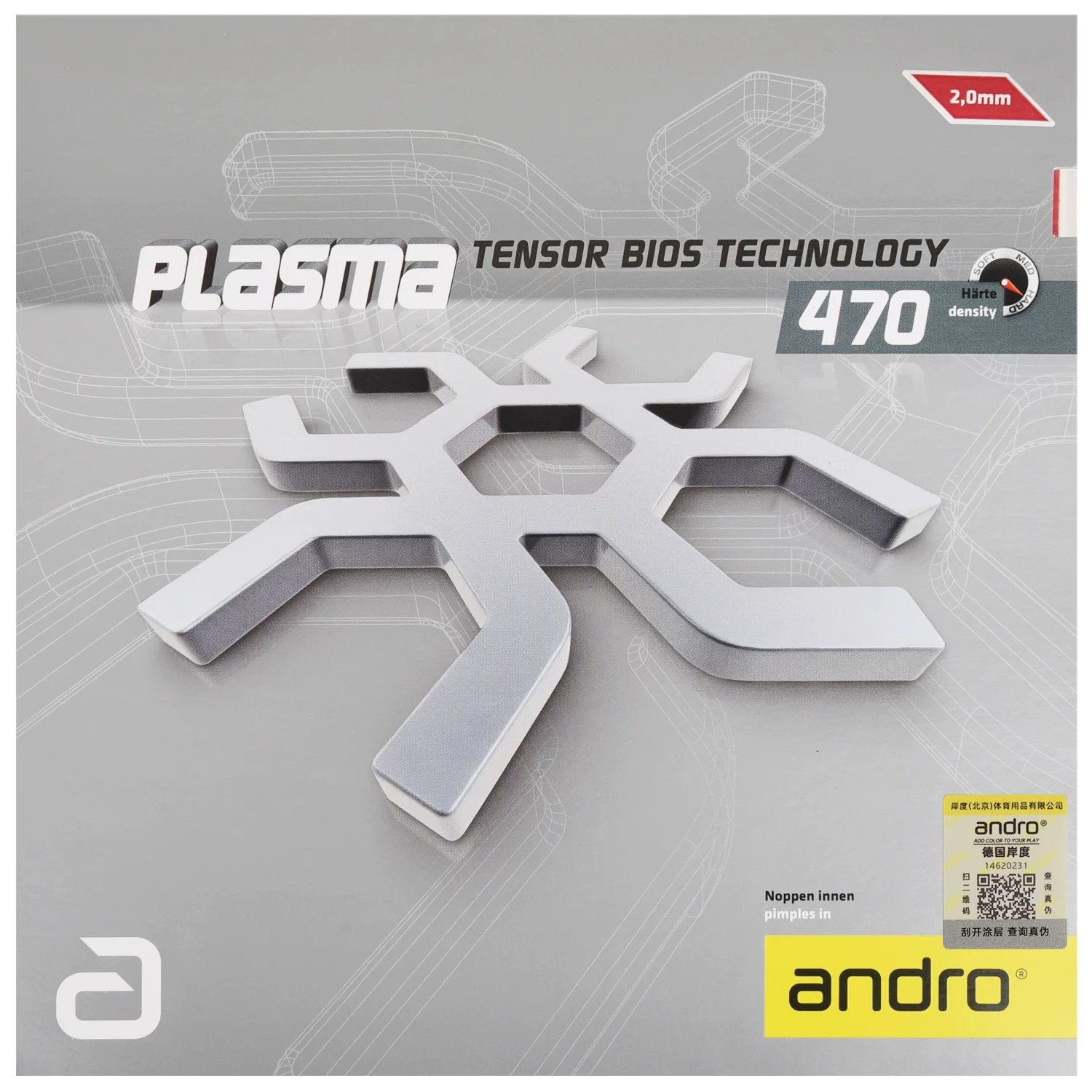 Andro PLASMA 470 Table Tennis Rubber